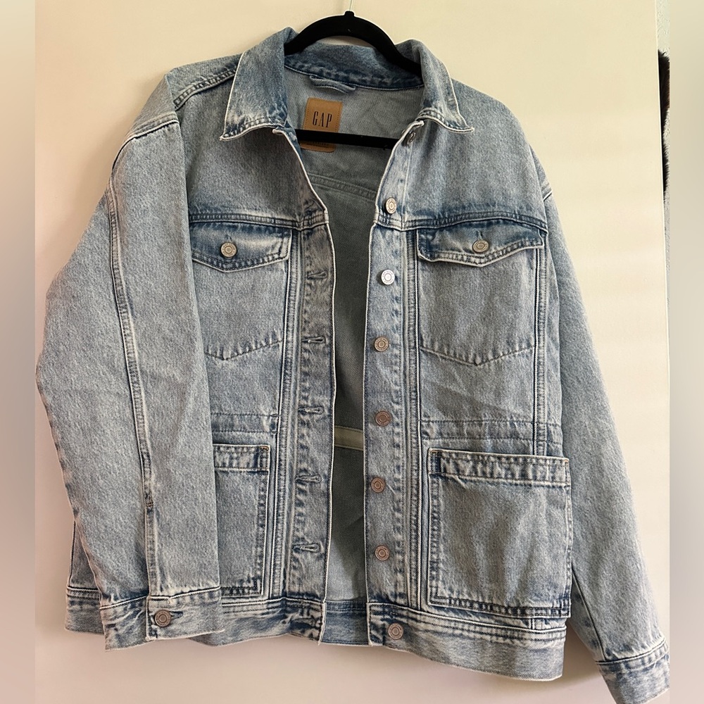 Gap Cinched Oversized Denim Jacket
